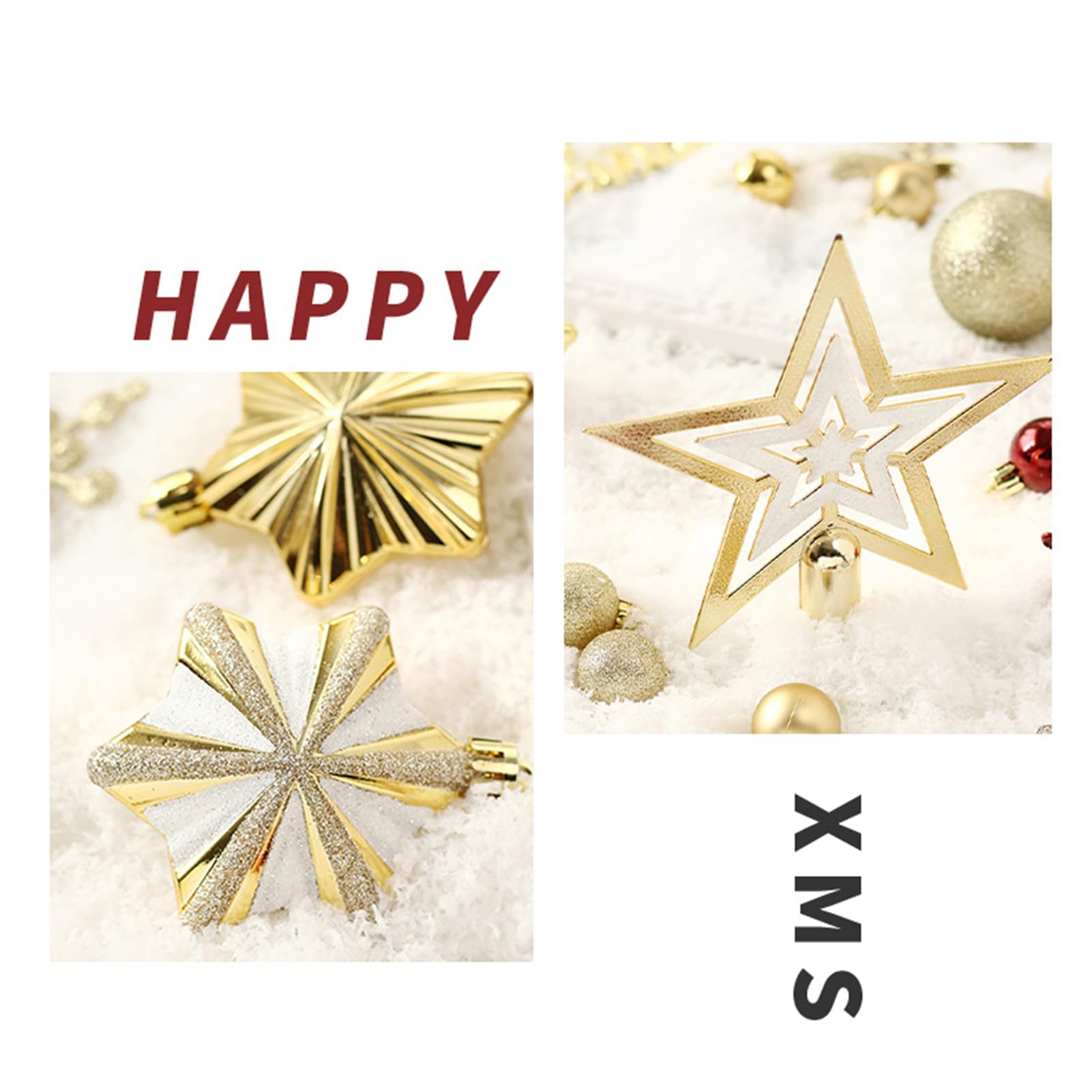 Weihnachtskugel-Ornamente, bruchsicher, Weihnachtsgeschenke, Weihnachtsbaumschmuck-Set, für draußen, , Outdoor, Innenbereich, Wohnzimmer, Ferienhaus, 70 Stück