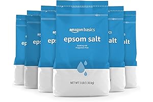Amazon Basics Bulk Epsom Salt, 50 Pounds: Healing Magnesium Sulfate Soak for...