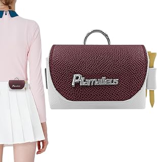 Bolsa de almacenamiento para pelotas de golf, bolsa de piel para hombre, bolsa de golf