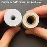 10 Rouleaux pour papier d'imprimante terminal carré, 2-1/4"L x 57'L avec 48gsm Papier lourd, BPA Gratuit