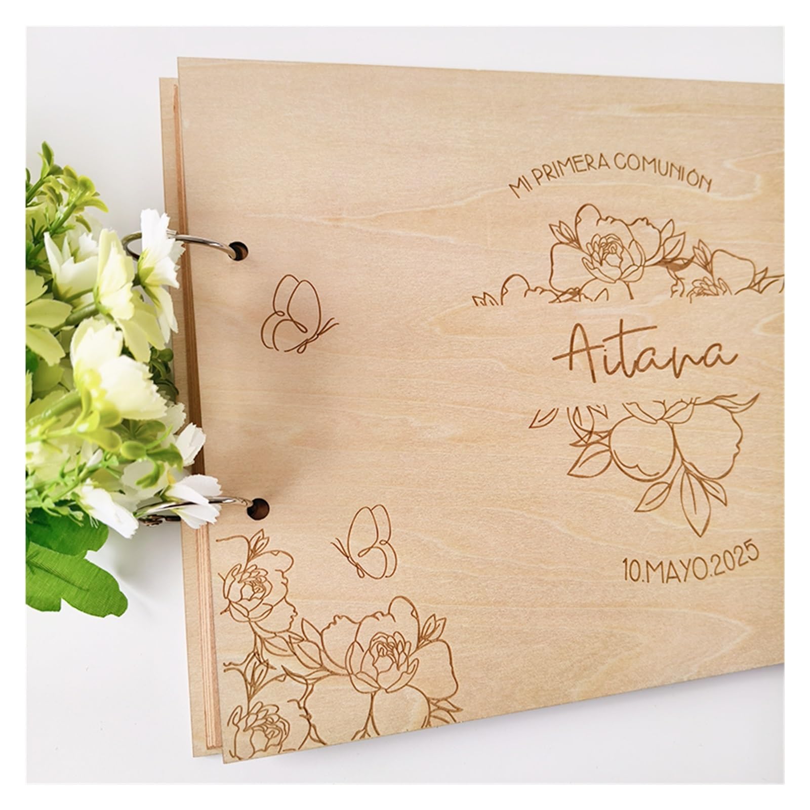 Libro Firmas Boda Libro de firmas Boda con Cubierta Madera