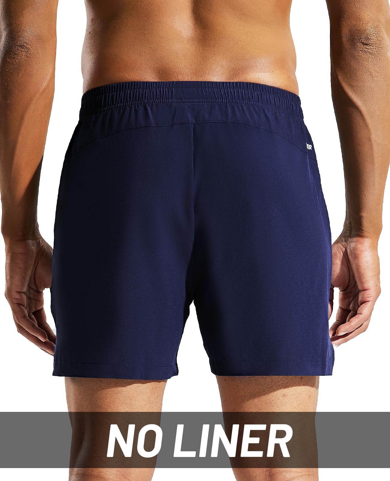 MIER Confezione da 3 pantaloncini sportivi da uomo, da corsa, 12,7 cm, ad asciugatura rapida, leggeri, per palestra, allenamento, allenamento, sport, con tasche