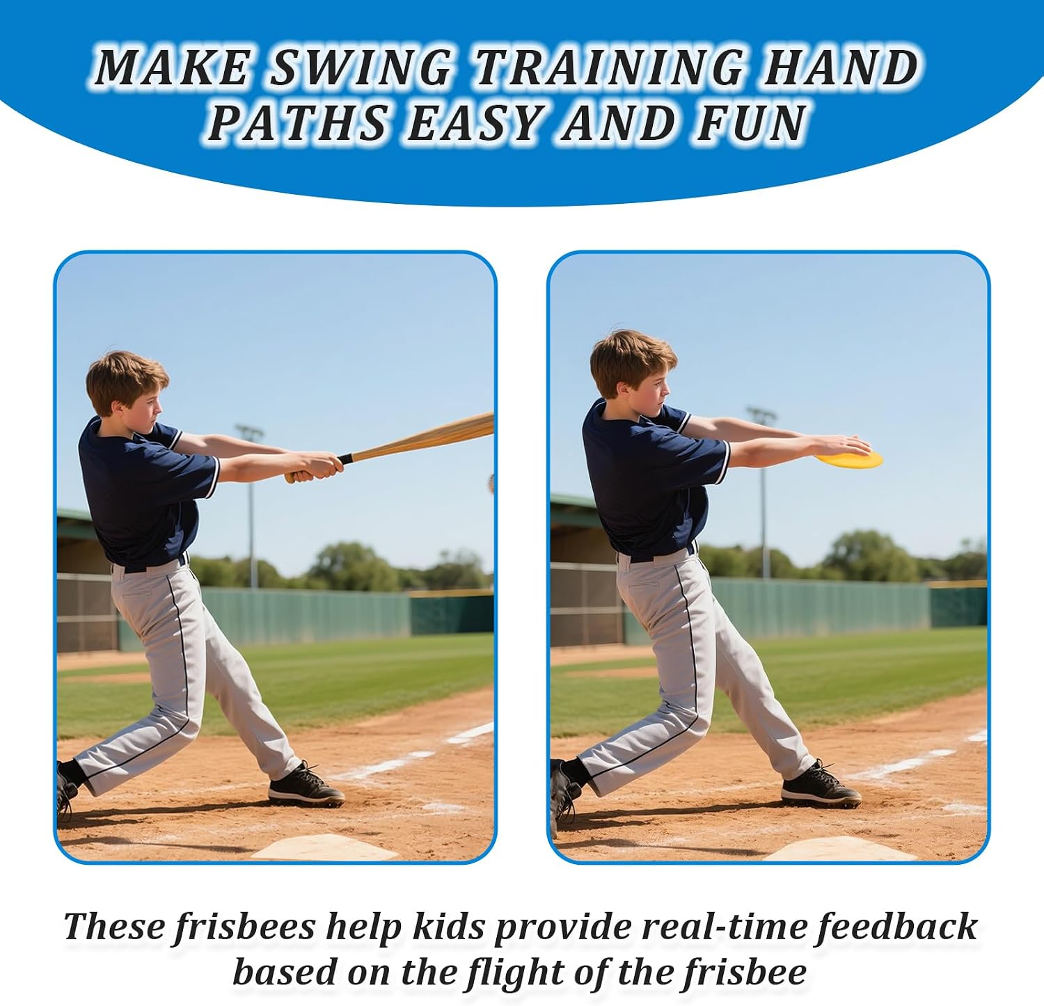 Baseball Swing Trainer Swing Disk, 7 Inch Baseball Softball Hitting Aid for Batting Mechanics Swing Analysis, Lightweight Durable Baseball Swing Practice Training Equipment