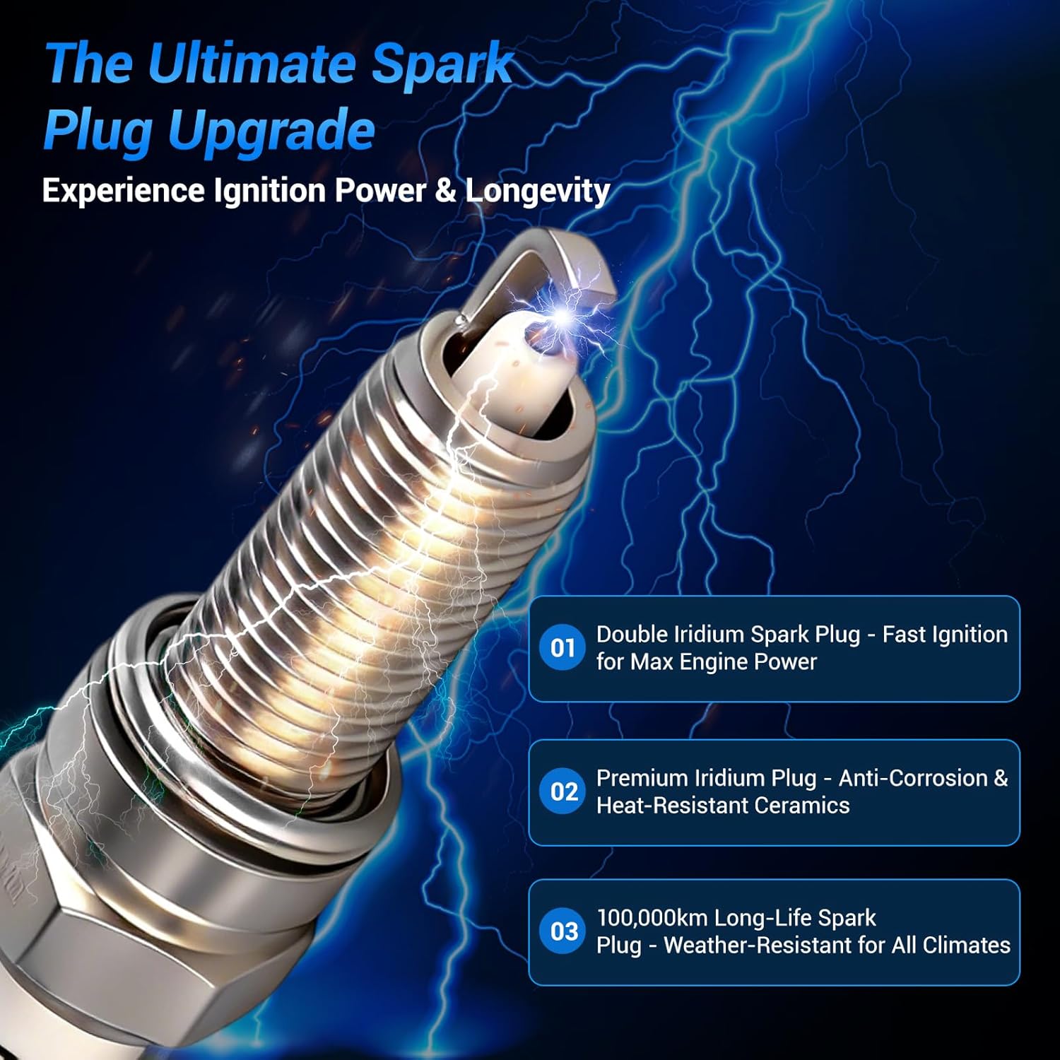 OTO-K Ignition Coil Pack and Iridium Spark Plugs Compatible with Ford F-150 Explorer Expedition Transit-150 250 350,Lincoln Navigator MKS,V6 3.5L Turbo,Spark Plugs Coil Packs Replaces# UF646 & SP534