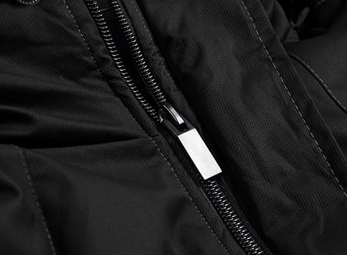 Miniatura 5 de Keevoom Chaquetas de invierno para hombre, abrigos de nieve para esquí, impermeables, con capucha, impermeables, para snowboard, rompevientos