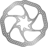Vista 15 de BUCKLOS - Rotor de freno de disco MTB de 140 mm, 160 mm, 180 mm, 203 mm con 6 pernos, rotores de freno de bicicleta de acero inoxidable