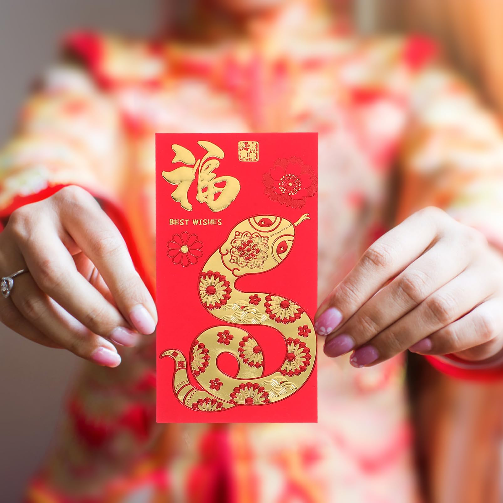 PartyKindom 36pcs Year Red Envelope Bag Chinese Year Envelopes Spring Festival Packet for Lunar Decorations Paper Packets Traditional Money Pouches - Image 2
