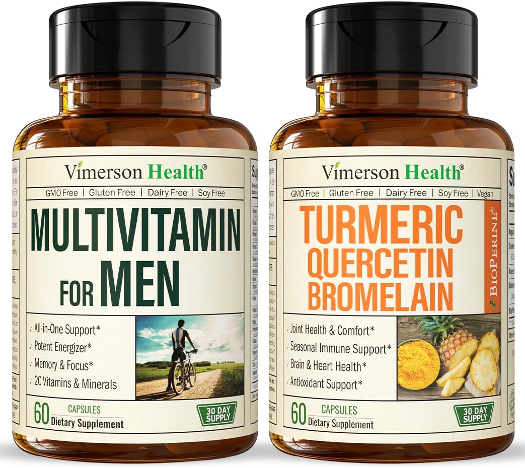 Vimerson Health Men's Multivitamin + Turmeric Bromelain