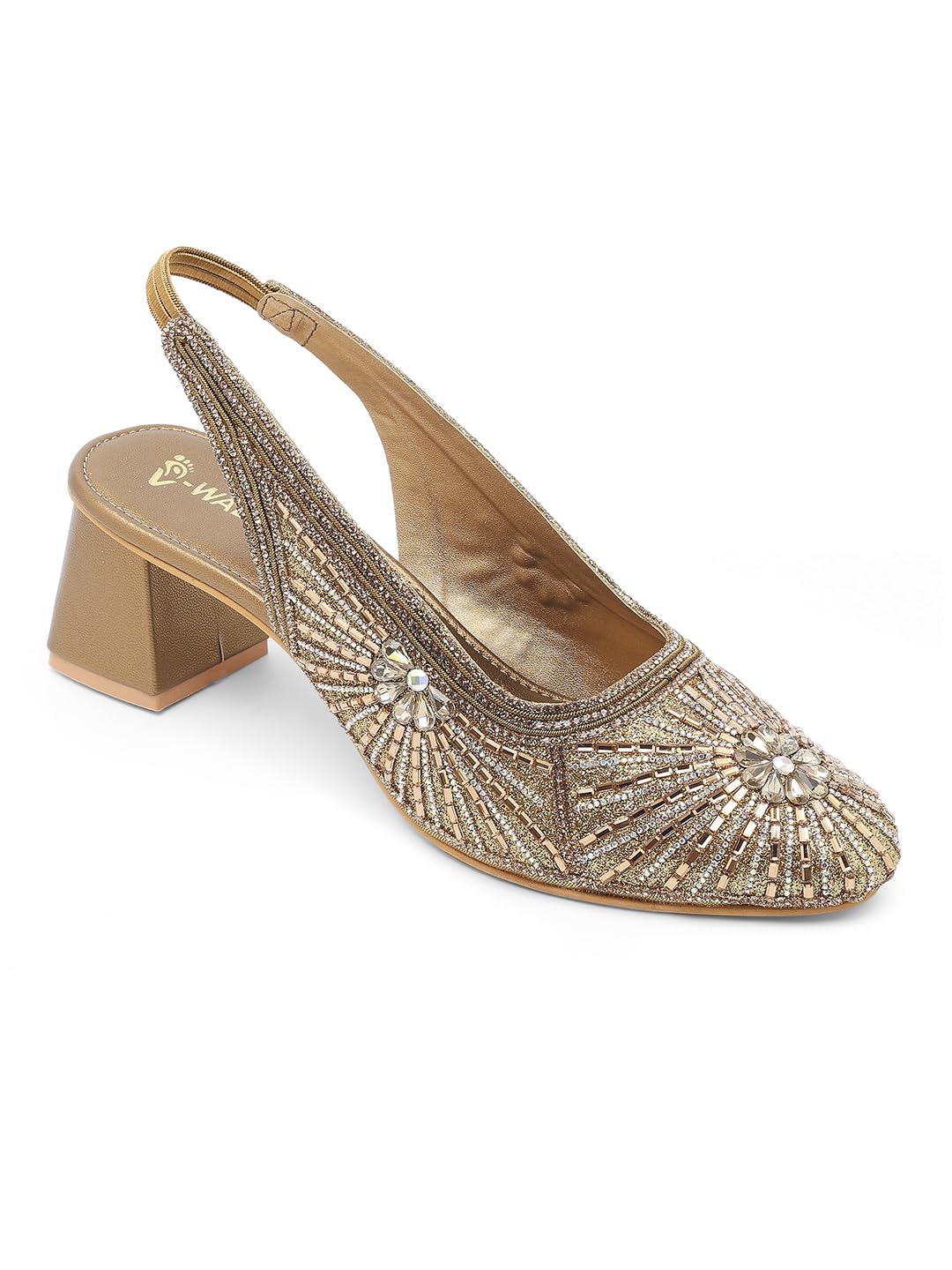 Women's Decorated Ethnic-Embellished Backstraped Block Heels | Clubbing, Ethnic, Party, Festive Occasions, Outdoor Women Heel Sandals | Heel Height: 2.5 Inches-image-44