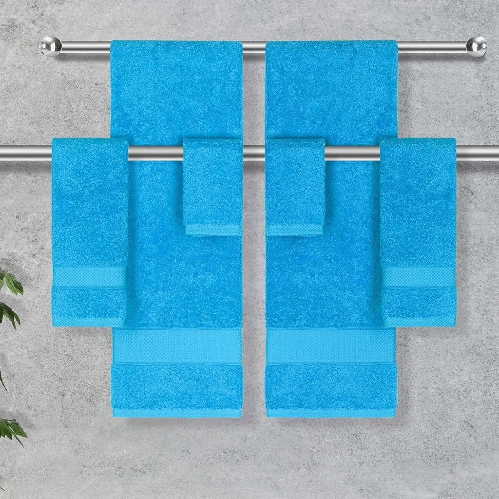 Quick Drying Absorbent Towels and Towels 6-Piece Set, Bathroom Towel Set, Cotton