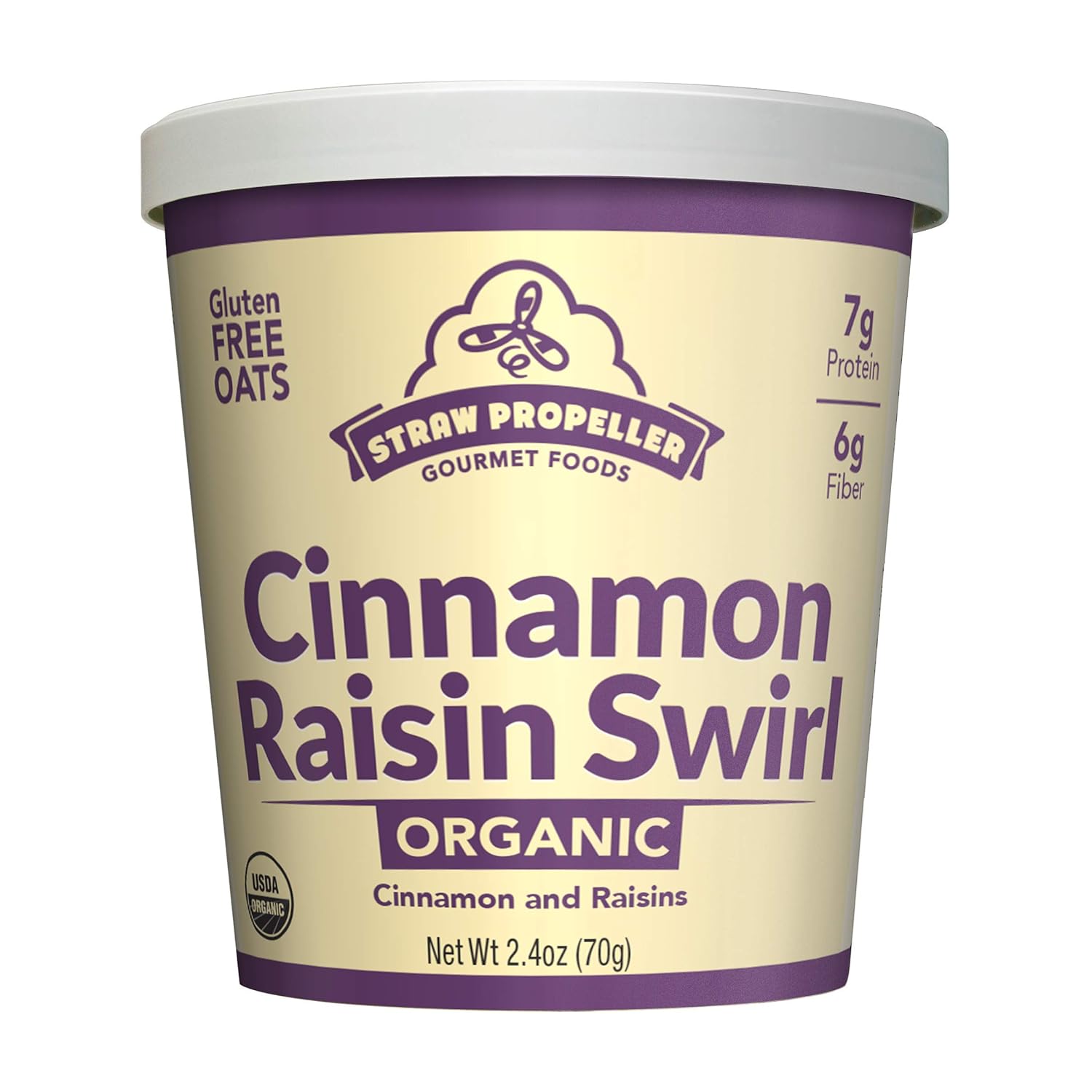Straw Propeller Gourmet Foods Organic Cinnamon Raisin Swirl