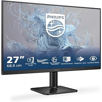Philips 27E2N1100L - 27 Inch Full HD Monitor, Adayptive Image Synchronisation (1920 x 1080, 100 Hz, 1x D-Sub, 1x HDMI 1.4) Bl