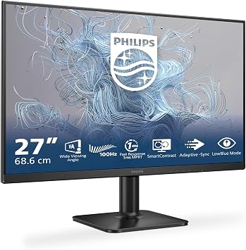 PHILIPS 27E2N1100L Monit r 27" FHD, WLED, 100 Hz, VA, 1 ms MPRT, Adaptive Sync., Blue Light 1920x1080, 1x D-Sub, 1x HDMI 1.4 Siyah
