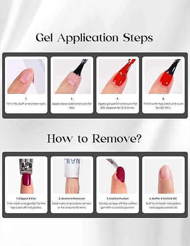 Miniatura 9 de beetles Gel Polish Caja de regalo Merry Glitzmas 2025 – Juego de arte de uñas con mini lámpara LED de uñas, capa superior y regalos de sorpresas