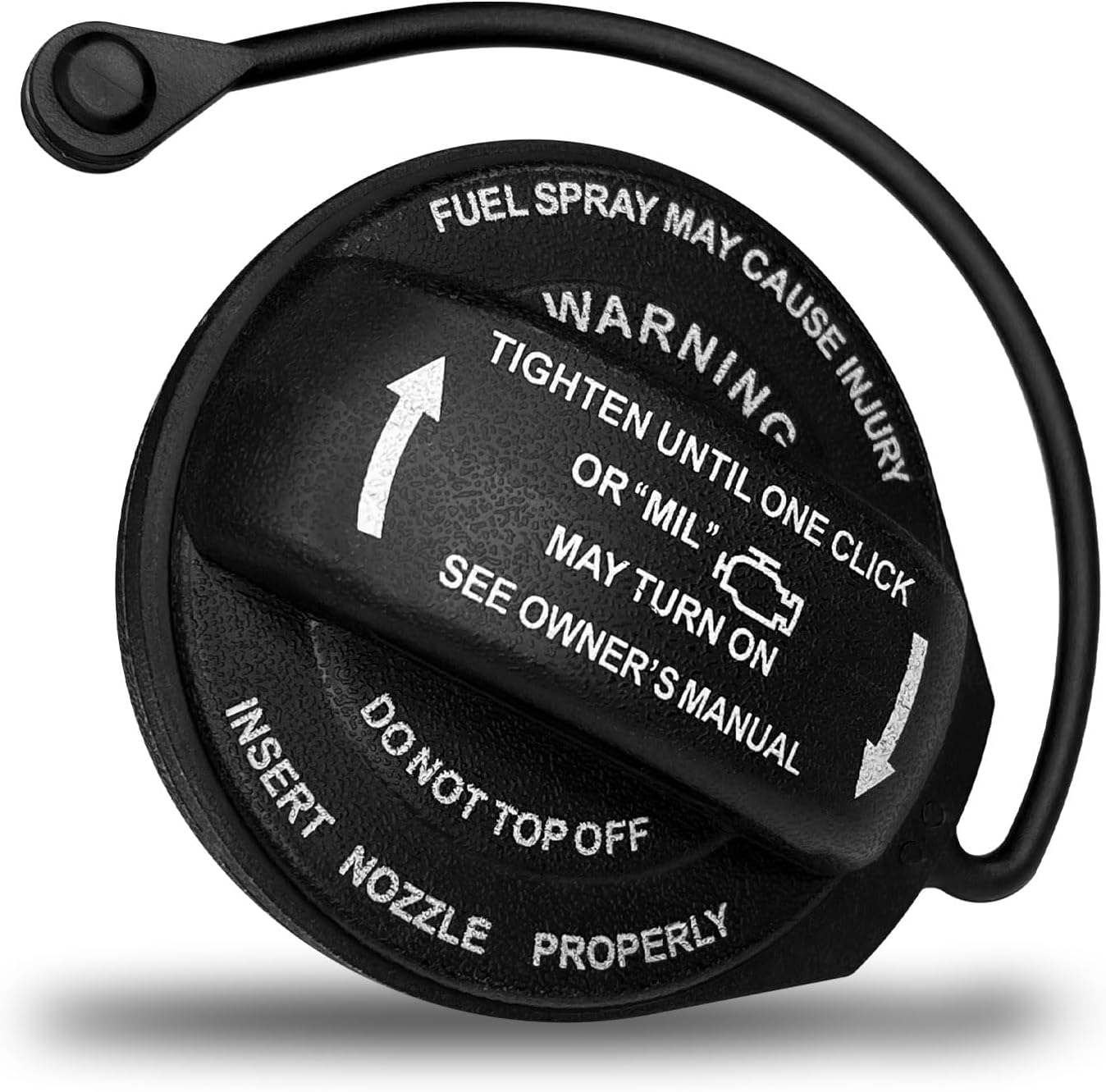 Gas Cap, Fuel Cap 5C0201550T Replacement Compatible with Volkswagen VW Jetta GTI Golf SportWagen Golf Alltrack Tiguan, Audi A4 A5 A8 S4 S5 S8 Q5 RS5 SQ5 allroad（Black)