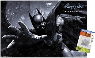 DC Comics VIdeo Game - Arkham Origins - Batman Wall Poster with Push Pins