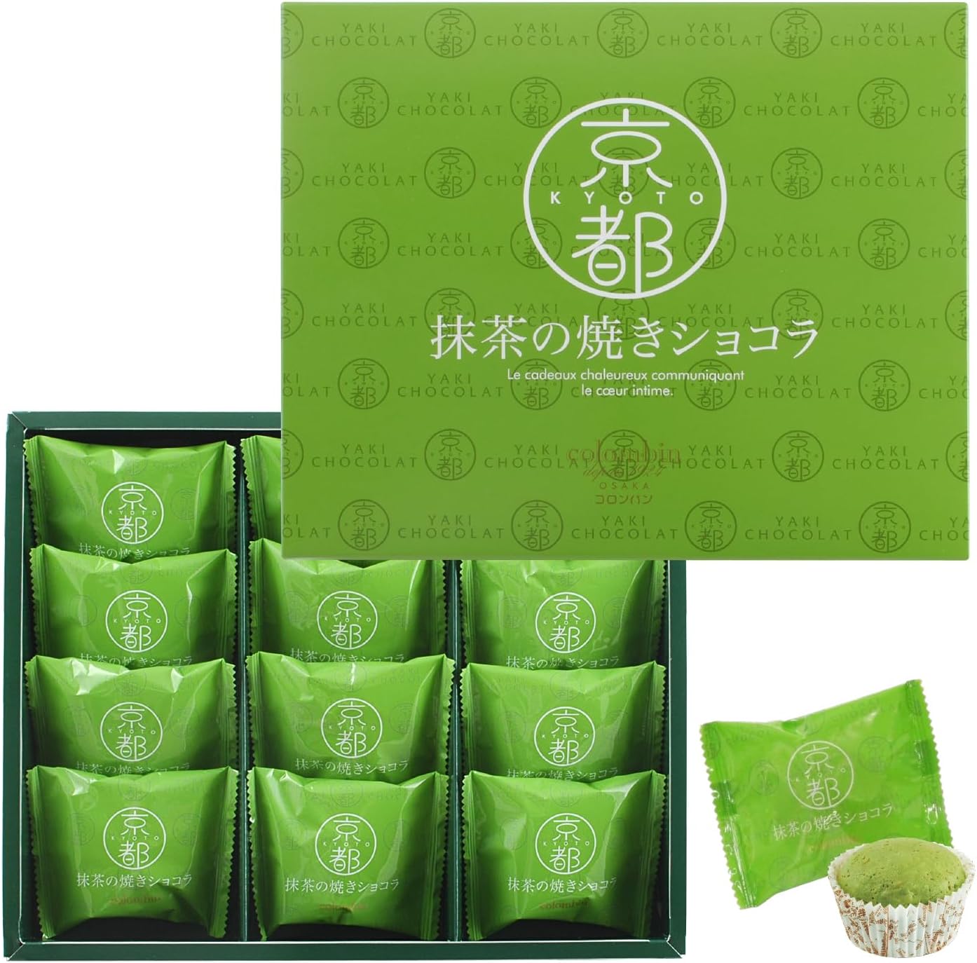 コロンバン 京都抹茶の焼きショコラ ギフト お菓子 詰め合わせ 個包装 プレゼント 土産 抹茶 焼きショコラ 12個入り