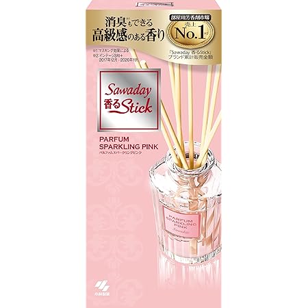 サワデー香るスティック 芳香剤 部屋用 パルファムスパークリングピンク 本体 70ml ルームフレグランス 玄関