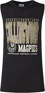 AFL Collingwood Magpies Mens Adults Football Team Logo Tank Jersey