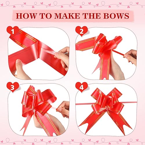 Miniatura 7 de Chiisong - Rollos de celofán para el día de San Valentín, 32 pulgadas x 100 pies, rollo de plástico transparente con corazones transparentes, cesta