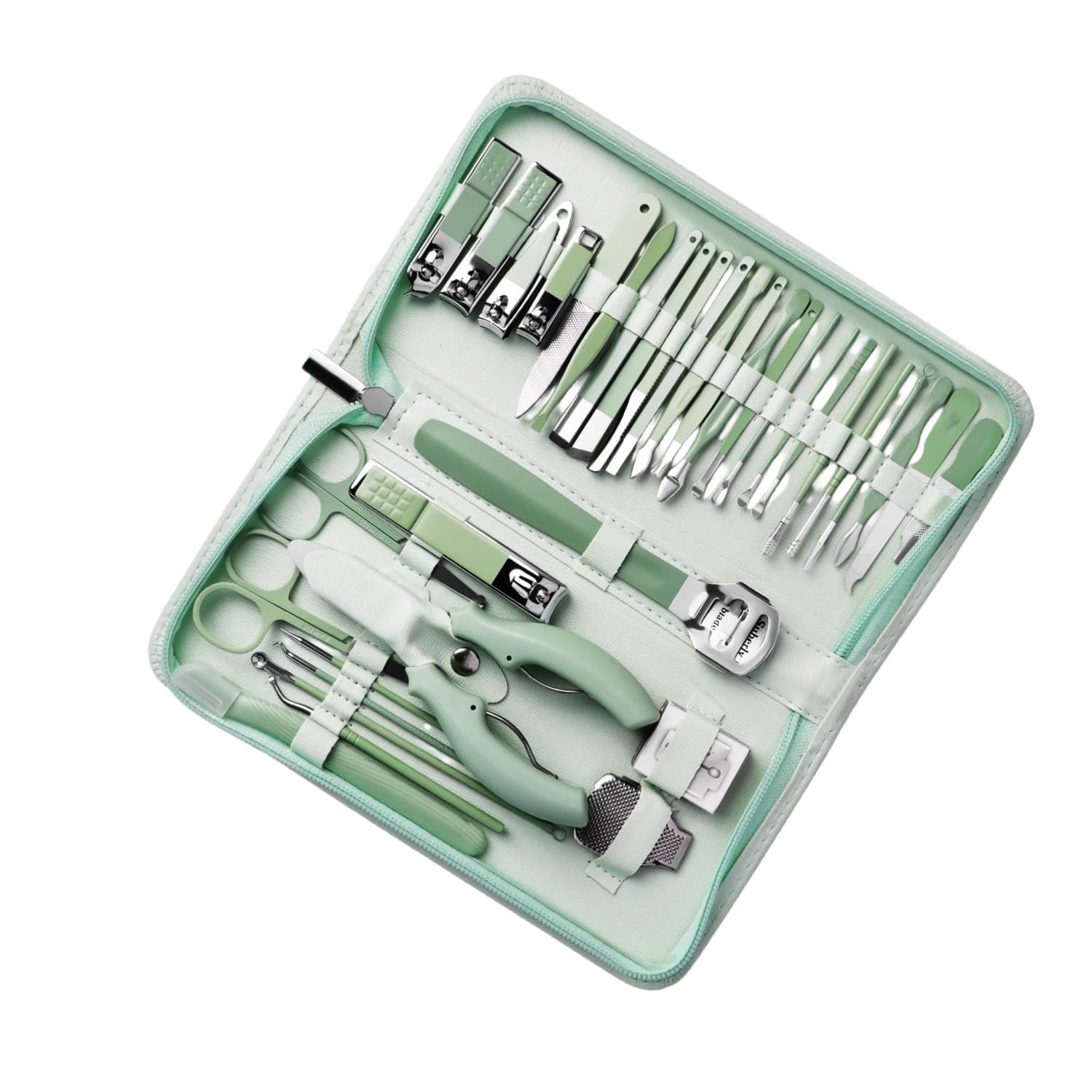 Professional Grooming Tools Set 35 In 1 Nail Clipper Kit | 35 in 1 stainless steel nail clipper set, scissors, tweezers, and ear pick grooming tools. By RMR Jaihind EP-image-2