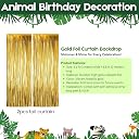 FI - FLICK IN 70 pcs Jungle Theme Birthday Party Decorations Safari Animals Cutouts Decoration 1st Birthday Decoration Items for Boys Animal Theme Party Decorations (Pack of 70,Multicolor) gallery image