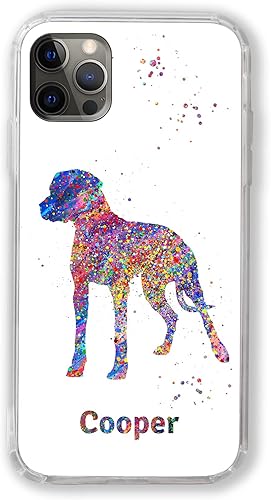 Miniatura 2 de Dogo Argentino Personalized Phone Case Custom Dog Name Customized Text compatible with iPhone, Samsung and other models