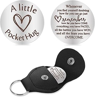 Pocket Hug Token, Encouragement Long Distance Relationship Keepsake Double Sided Inspirational Pocket Hug Token Gift