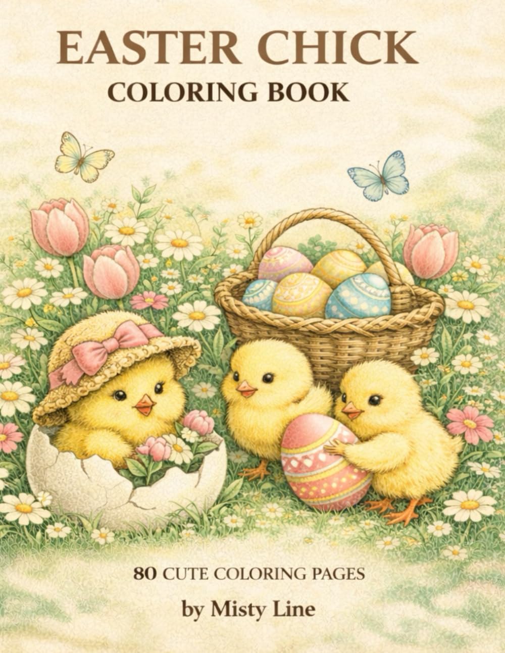 Easter Chick Coloring Book: 80 Cute Easter Chick Coloring Pages for Relaxation, Spring Creativity and Holiday Fun (Spring & Easter Coloring)