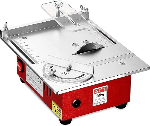 Mini sierra de mesa, multifuncional, portátil, ajustable, máquina todo en uno, sierra de mesa hecha a mano de precisión, 7 niveles de ajuste de