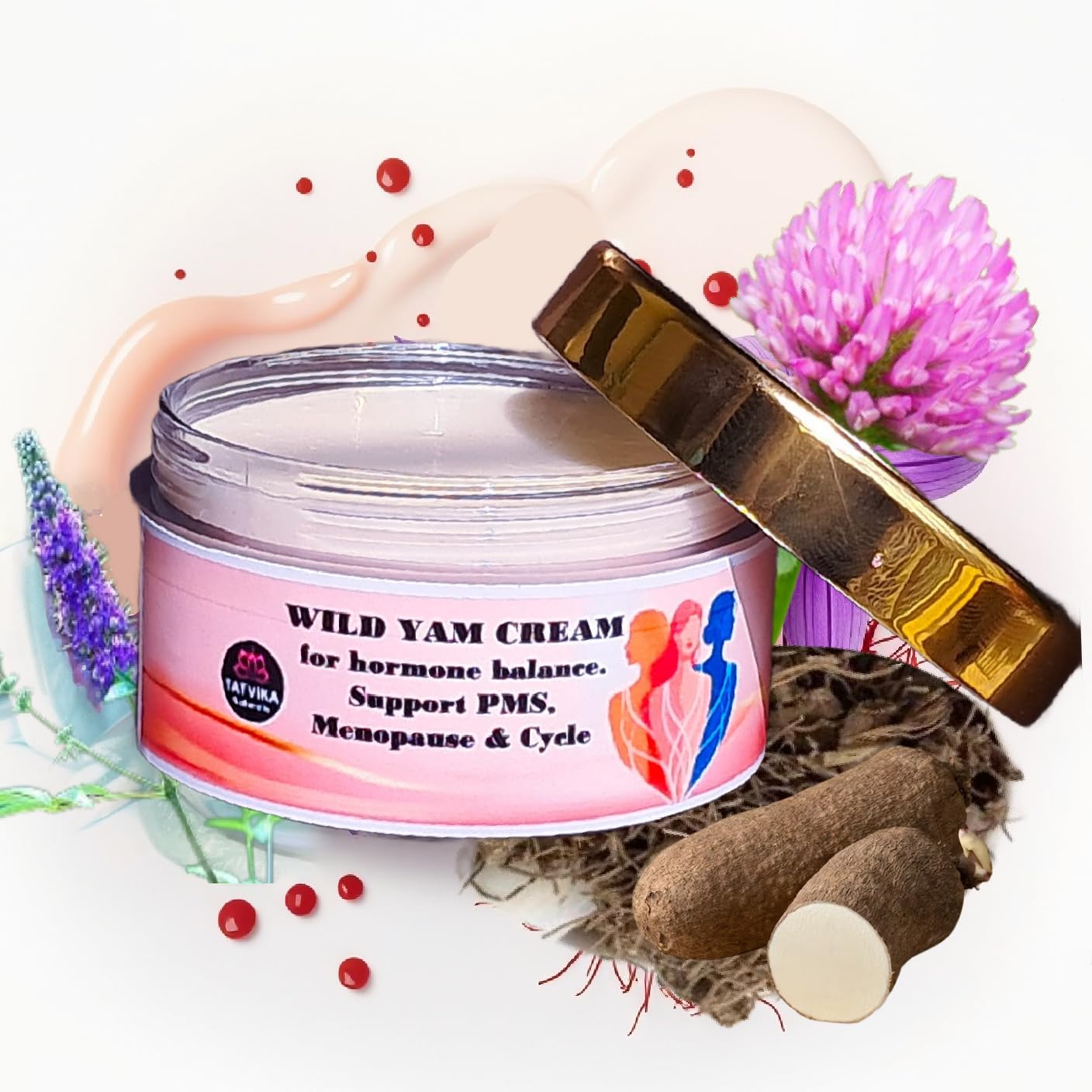 Tatvika Naturals handmade Wild Yam Cream for Hormone Balance with Black Cohosh, Red Clover, Chasteberry, Natural Support f... - Review, Price and Buying Guide