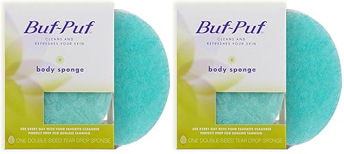 Miniatura 10 de Buf-Puf Esponja corporal, esponja de baño, desarrollada por dermatólogos, limpia la piel de la suciedad y el exceso de aceite, reutilizable,