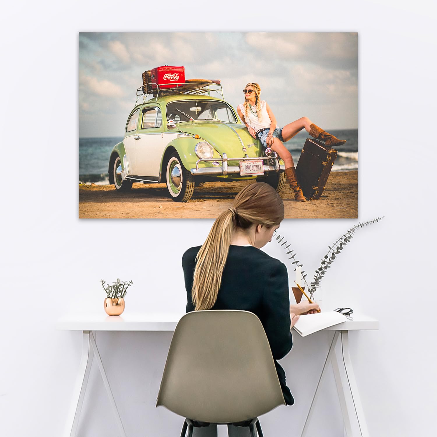 colorland. Leinwand Bilder mit eigenen Fotos 100x70 (Querformat) personalisiert Bild Leinwandbild personalisiert Kunstdruck Personalisierbares Geschenk