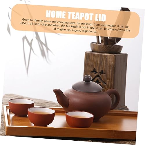 Miniatura 4 de Tapa decorativa de repuesto para tetera de hojas sueltas elegante para teteras de té para uso doméstico y cocina