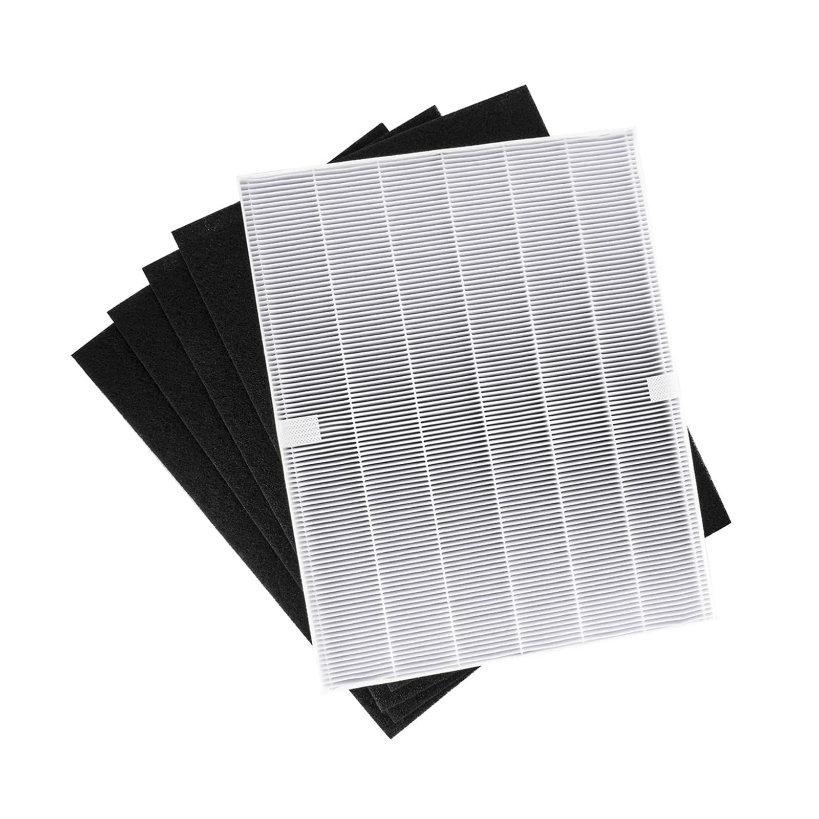 Qrsvjzqxklc 1Pcs 4 Pieces Air Purifier Parts Carbon Pre-Filters And 1 Piece Main Filter ，Compatible For Winix， 115115 5300 5500 6300