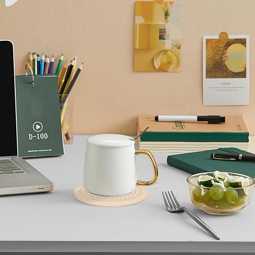 Miniatura 6 de 6 posavasos absorbentes para bebidas, posavasos tejidos de algodón para decoración de comedor, inauguración de la casa, tapete para beber en frío y