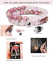 Vista 96 de 2Pcs Healing Crystal Bracelets for Women Handmade Beaded Bracelet Healing Prayers Crystal 8mm Natural Stone Beads Bracelet Stress Relief Get Well