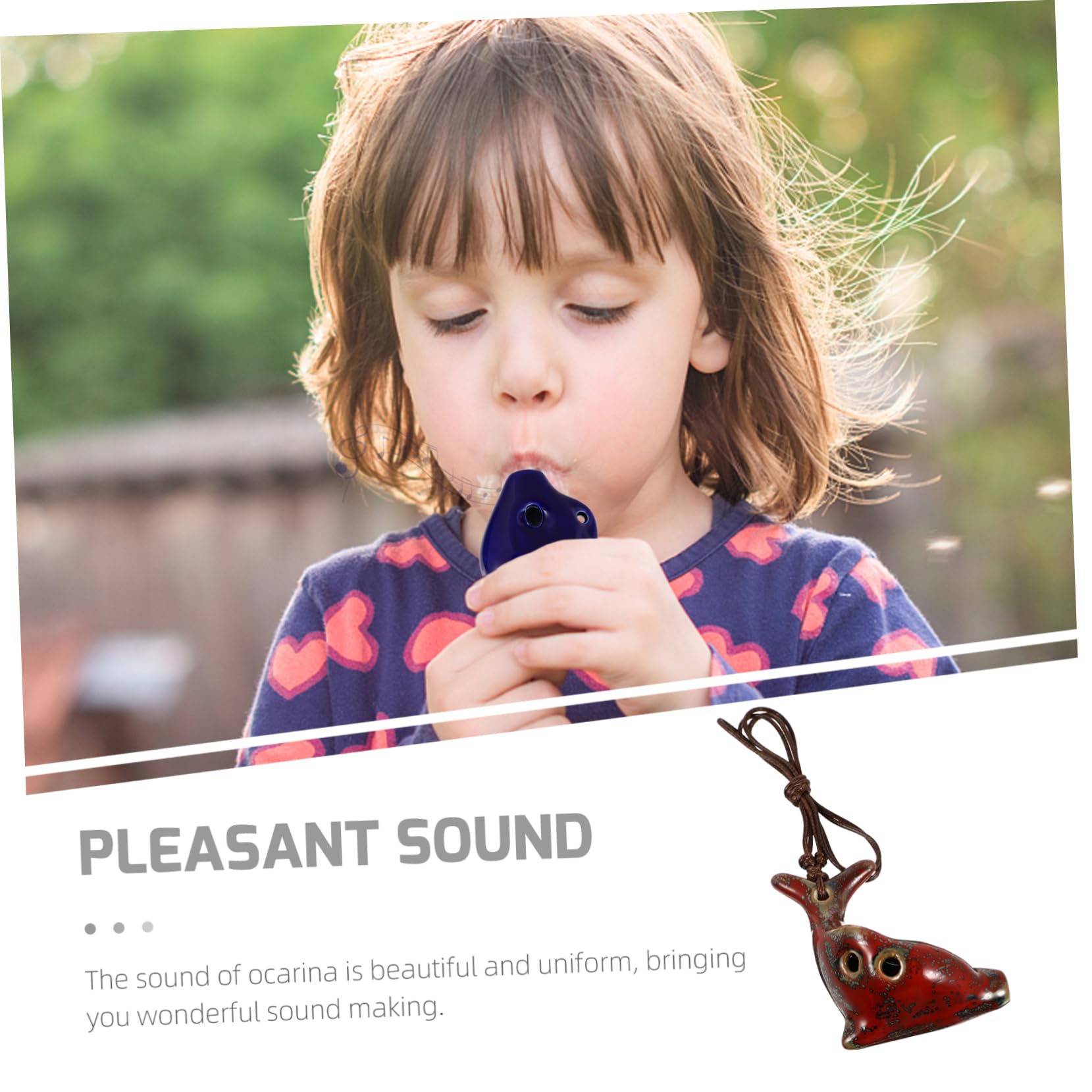 Toddmomy Beginner Ocarina 6-hole Legend of Ocarina Instrument Dolphin Modeling for Boys and Girls Random