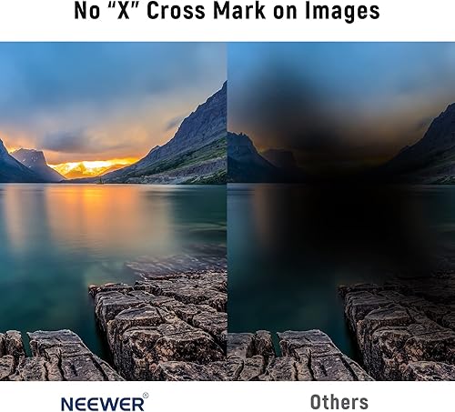 Miniatura 2 de NEEWER Filtro ND variable de 2.638 in ND2-ND32 (1-5 paradas) Filtro de densidad neutra ajustable/No X Cruz/Marco de aleación de aluminio ultra