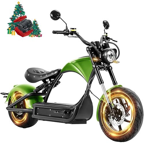 eAhora Upgraded M1P Pro Peak 6000W 50MPH Electric Motorcycle for Adults 55 Miles Long Range 60V 42AH 2 Persons Electric Moped Dual Batteries 110Miles Dual Hydraulic Brake Street Legal Motorcycle