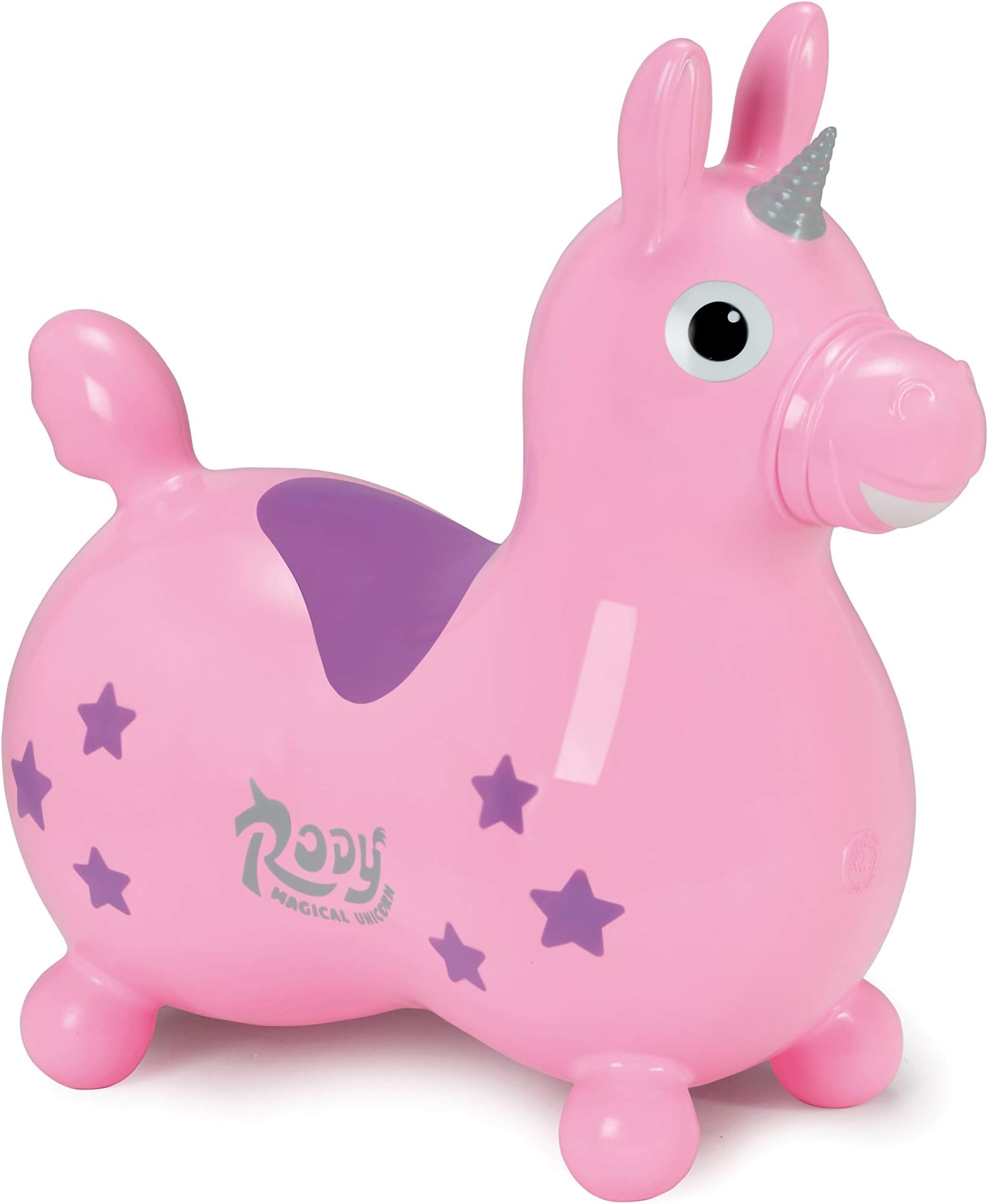 GYMNIC Rody Magical Unicorn Inflatable Hop-on Animal (Pink)