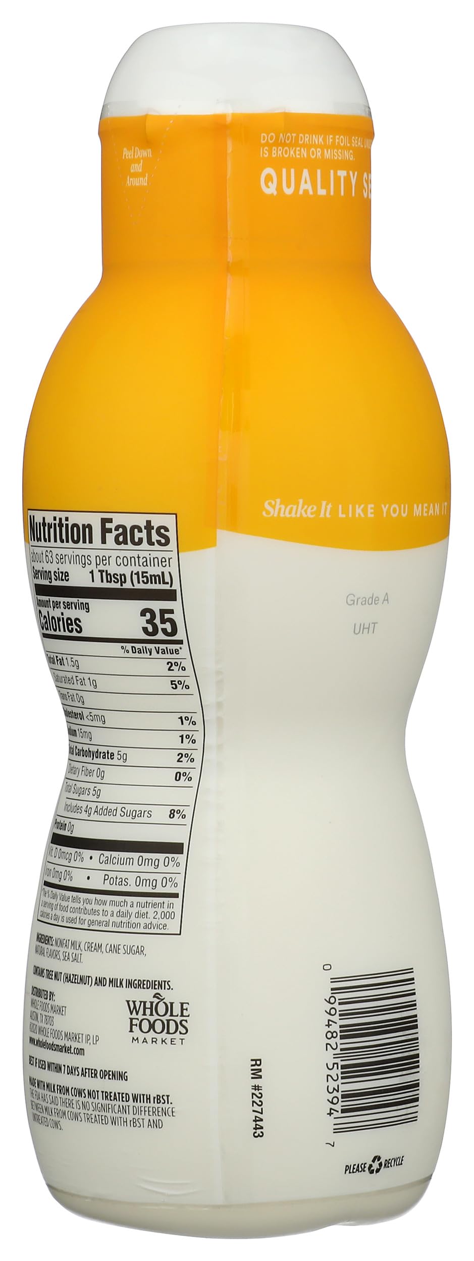 365 By Whole Foods Market Coffee Creamer Hazelnut 32 Ounce — view 2