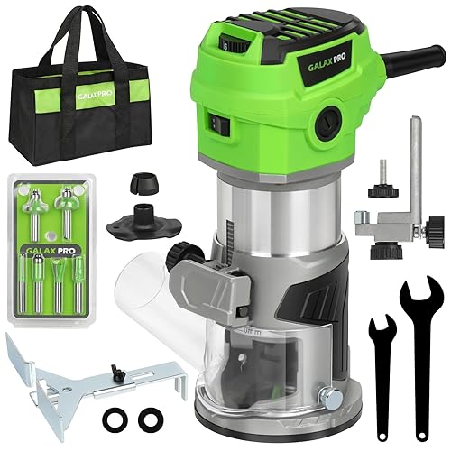 GALAX PRO 6.5 Amp Compact Wood Router with Fixed Base,1.25