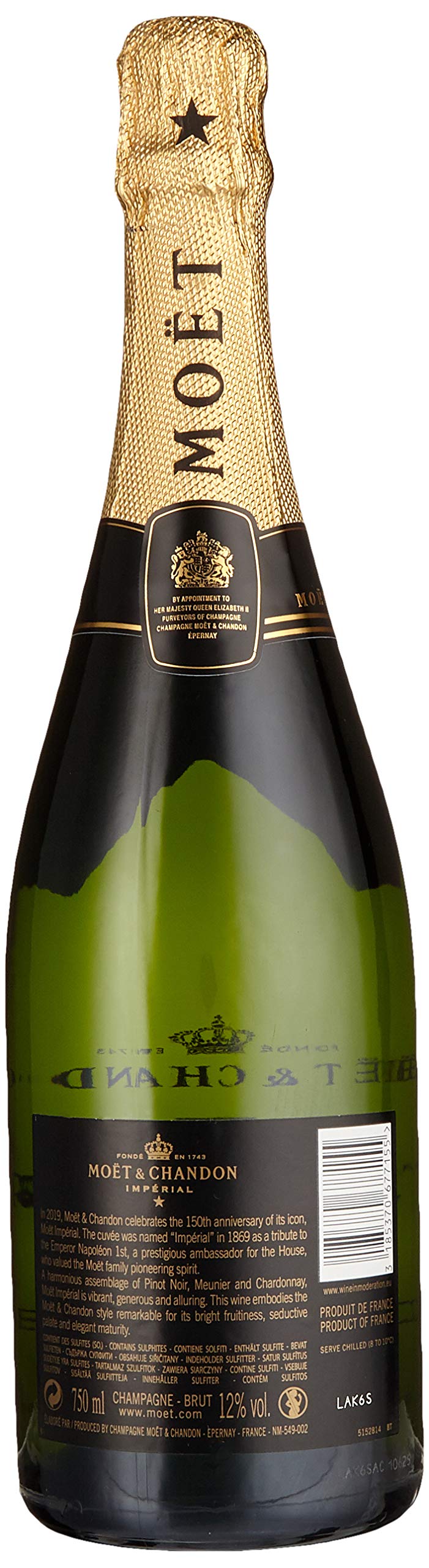 Moët & Chandon Champagne IMPÉRIAL Brut 150 Years Anniversary Edition (1 x 0.75 l)