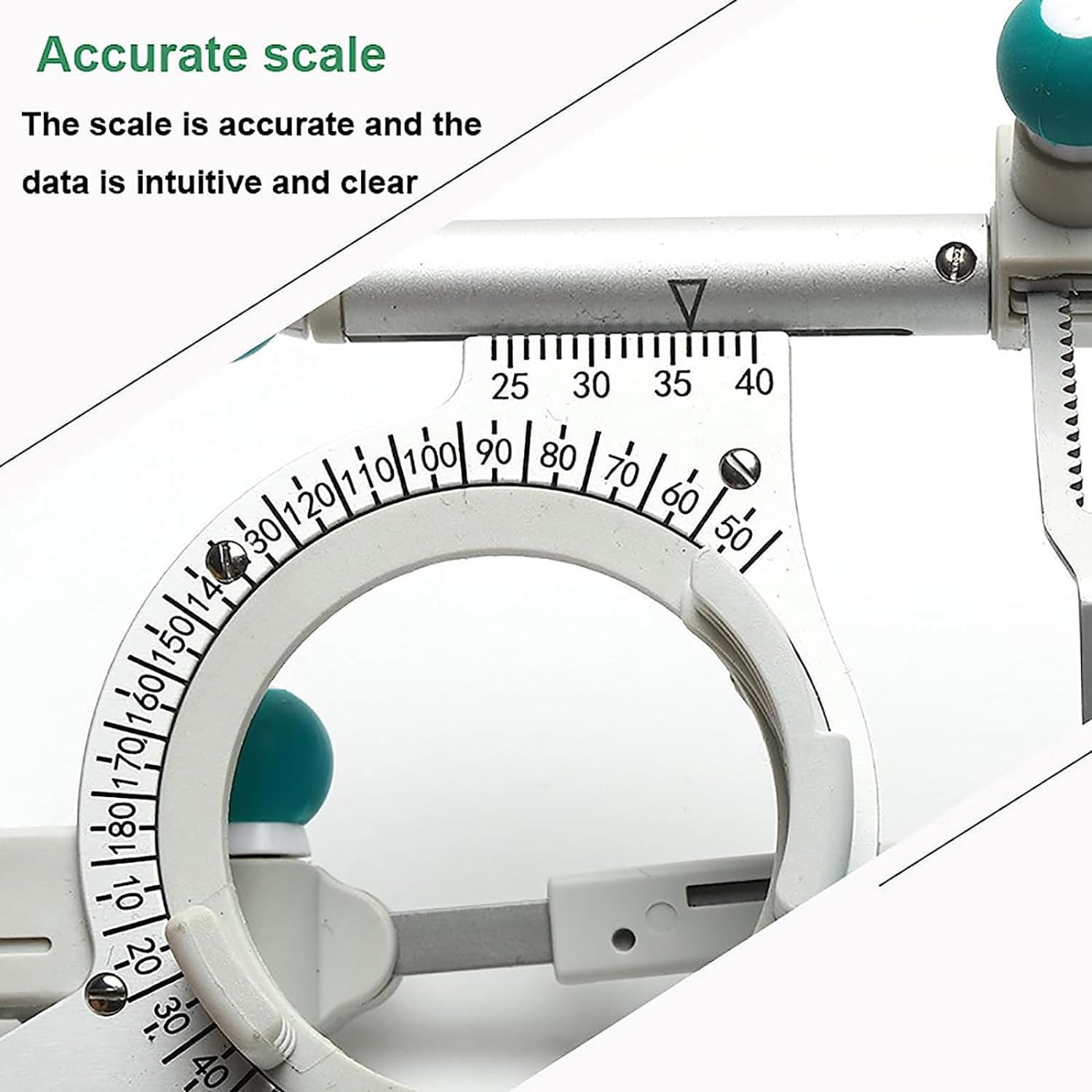 Telaio per optometria professionale ultraleggero, regolabile per distanza interpupillare 48-80 mm, ideale per centri di cura della vista e ospedali oculistici