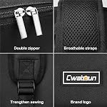 Cwatcun Camera Backpack Bag with Tripod Holder Anti-Theft Water Resistant Camera Bag for Canon Nikon Sony DSLR SLR Camera for Women Men Photographer, 2.0 Black, Small, Backpack,lightweight,mesh