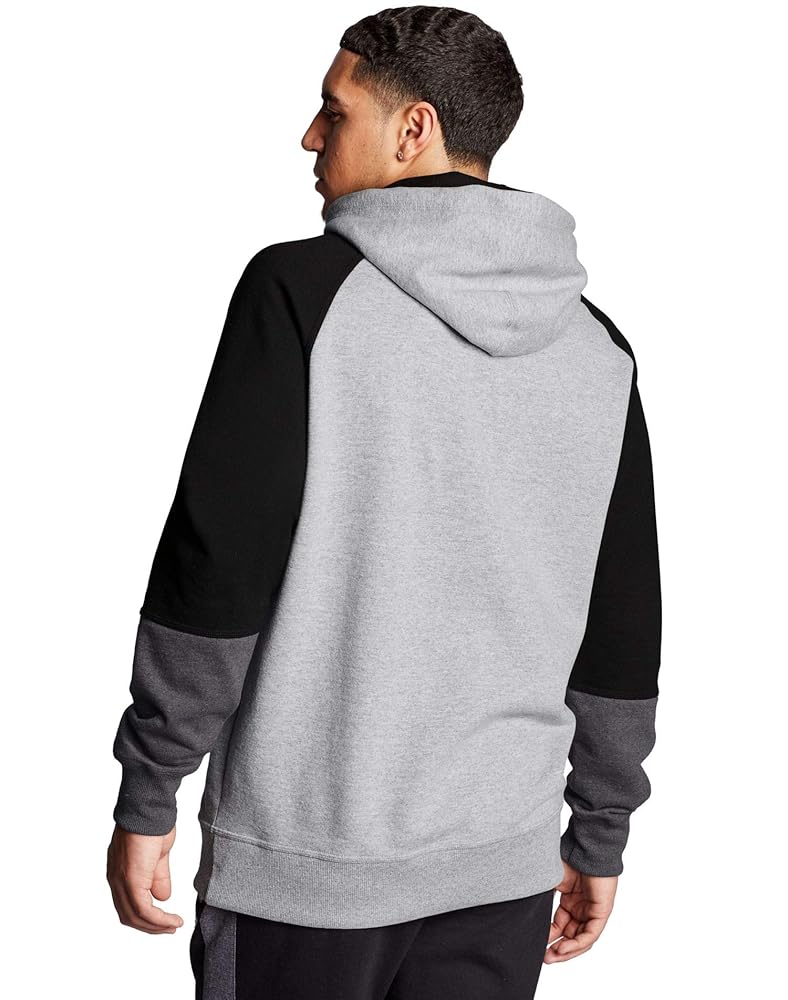 Champion Powerblend Color Blocked Hoodie Loyal Blue/Oxford