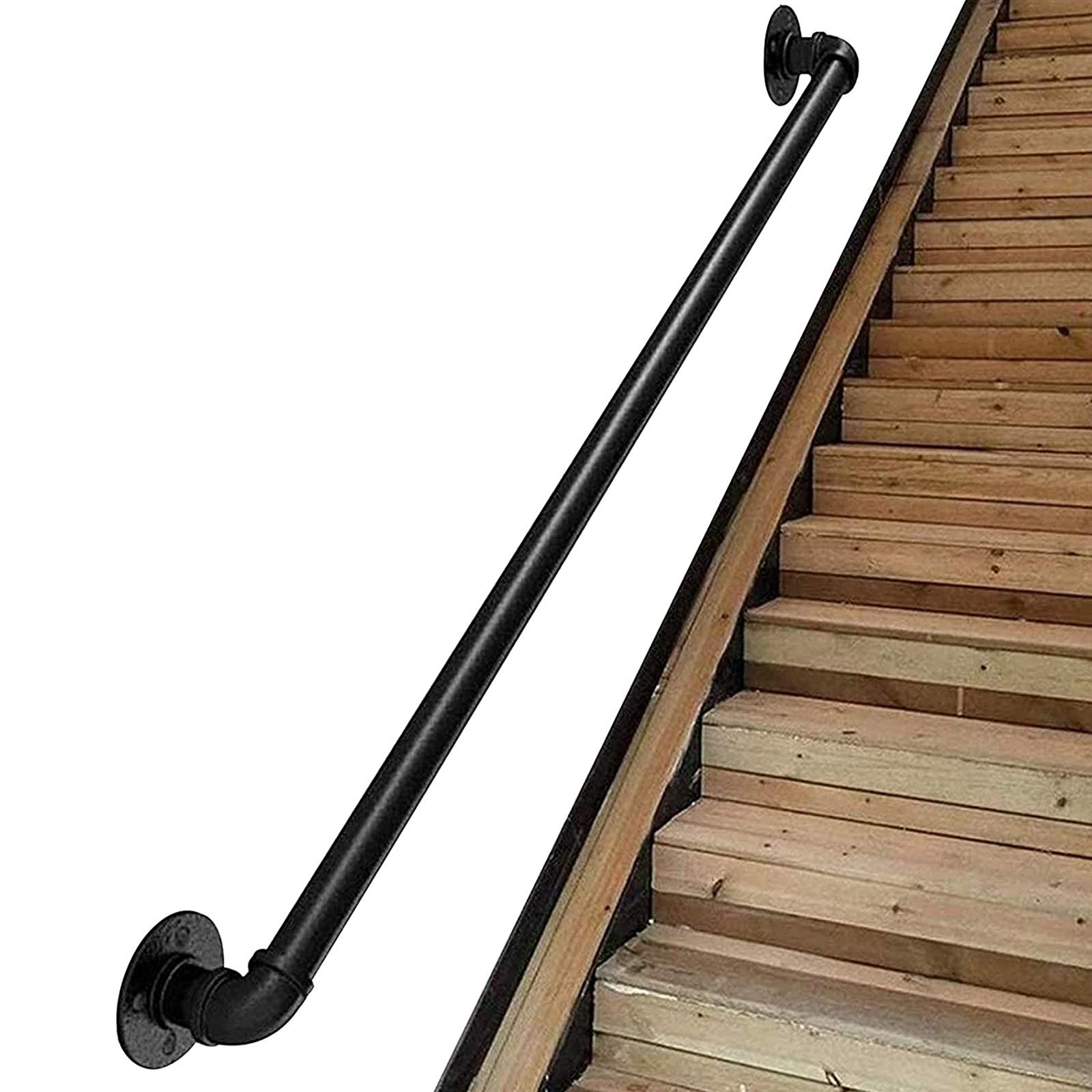 Main courante de pont de porche d'escalier extérieur pour sécuriser l'accès maison