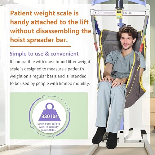 Miniatura 2 de Báscula de peso para pacientes para levantar, escala de elevación universal para ancianos, postrada en cama, adecuada para el hogar u hospital, SWL