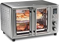 Hamilton Beach Sure-Crisp 6-in-1 XL Air Fryer Toaster Oven with French Doors, 0.9 cu ft Capacity, Stainless Steel - Model 31191
